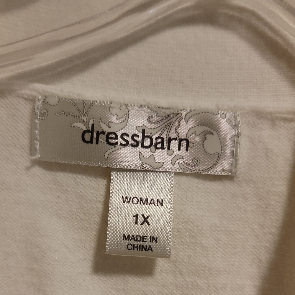 White Short Sleeve Cardigan - Picture 2 of 3